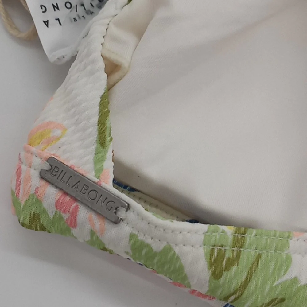 Billabong Ur A Dream Coco Bralette Bikini Top White Floral